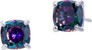 SAVVY CIE JEWELS Sterling Silver Mystic Topaz Stud Earrings