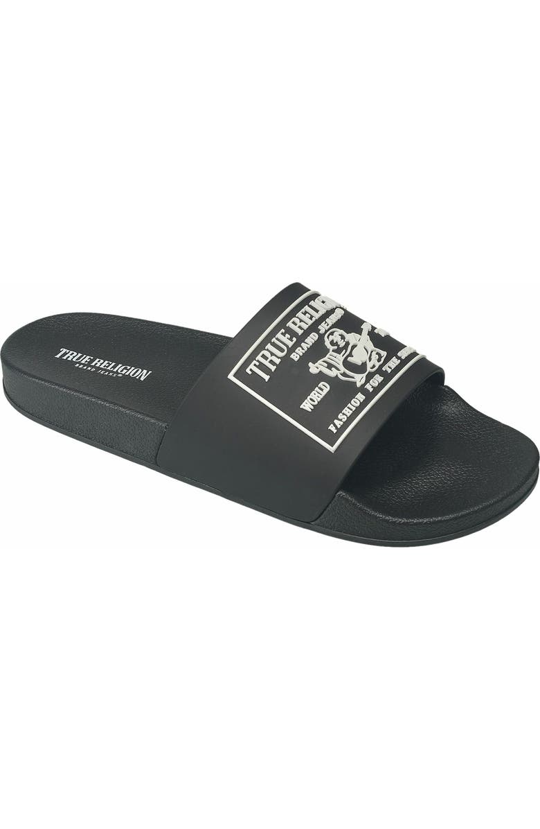 True Religion Men
s Kendrick Logo Slide, Main, color,