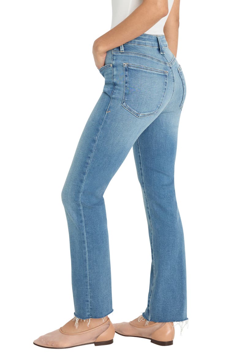 Soft-Tech Good Legs Raw Hem Ankle Straight Leg Jeans, Alternate, color, INDIGOI1209