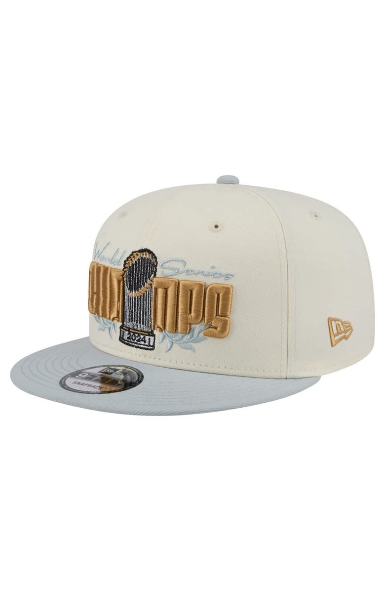 New Era Men's New Era White Los Angeles Dodgers 2024 World Series Champions Parade Takedown 9FIFTY Snapback Hat, Alternate, color, White