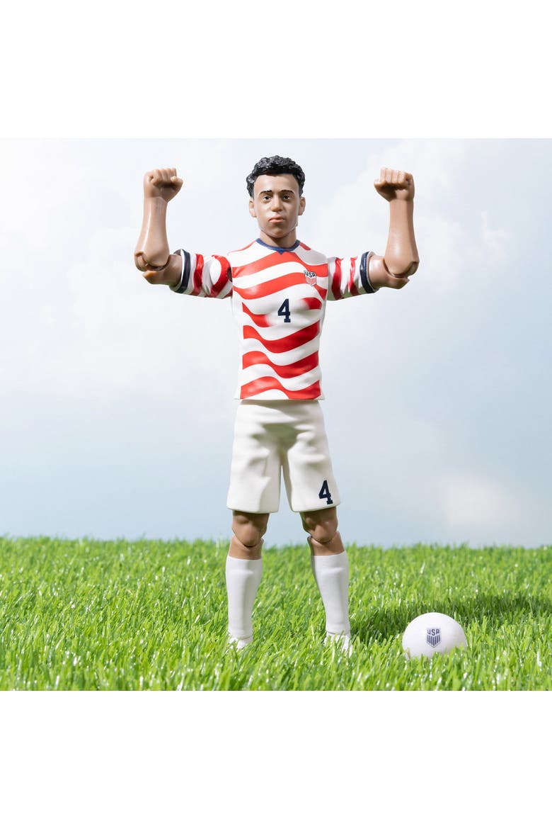 Sockers 2026 USMNT Tyler Adams Home Jersey 8" Soccer Action Figure, Alternate, color, Red