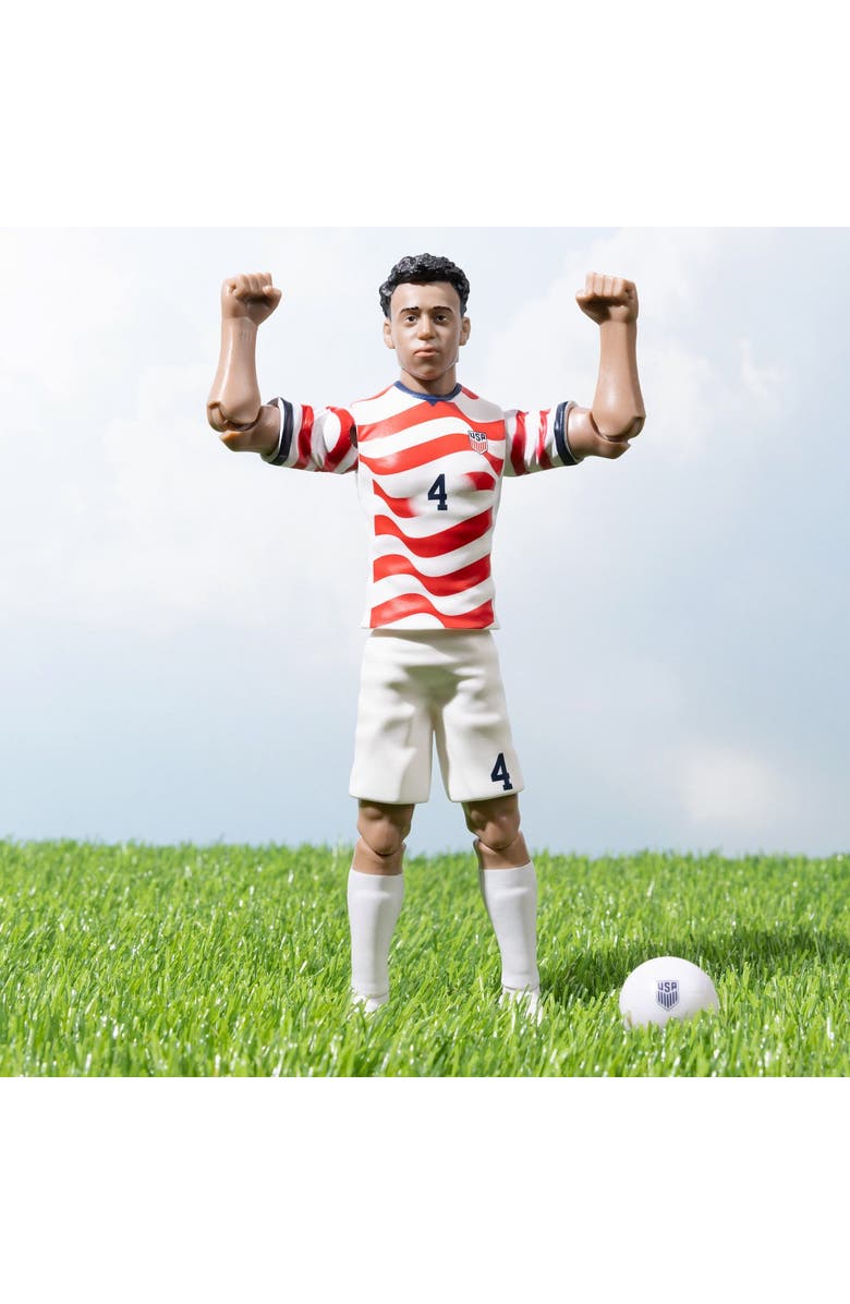 Banbo Toys Sockers 2026 USMNT Tyler Adams Home Jersey 8" Soccer Action Figure, Alternate, color, Red