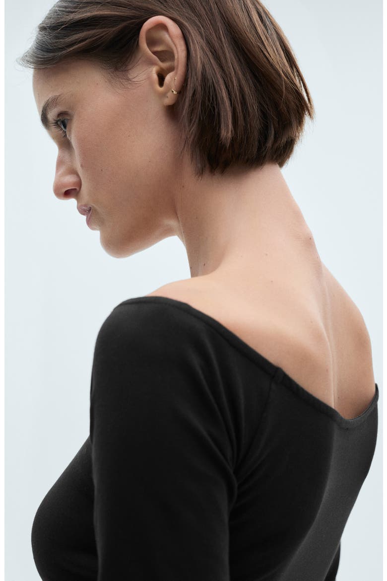 Long Sleeve Dress, Alternate, color, BLACK