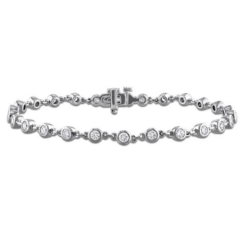 Lab-Grown Diamond Tennis Bracelet 10k