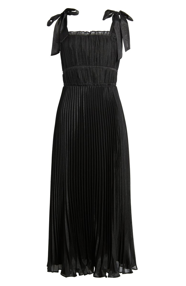 Adelyn Rae Bianca Pleated Organza Midi Dress, Alternate, color,