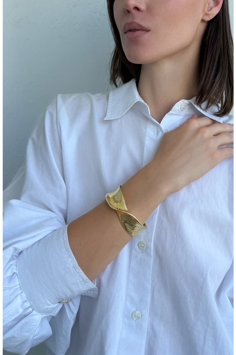 Twist Cuff Bracelet, Alternate, color, GOLD