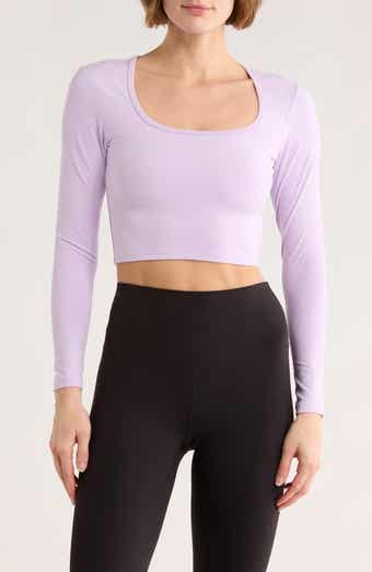 maje Lalitha Long Sleeve Crop Top
