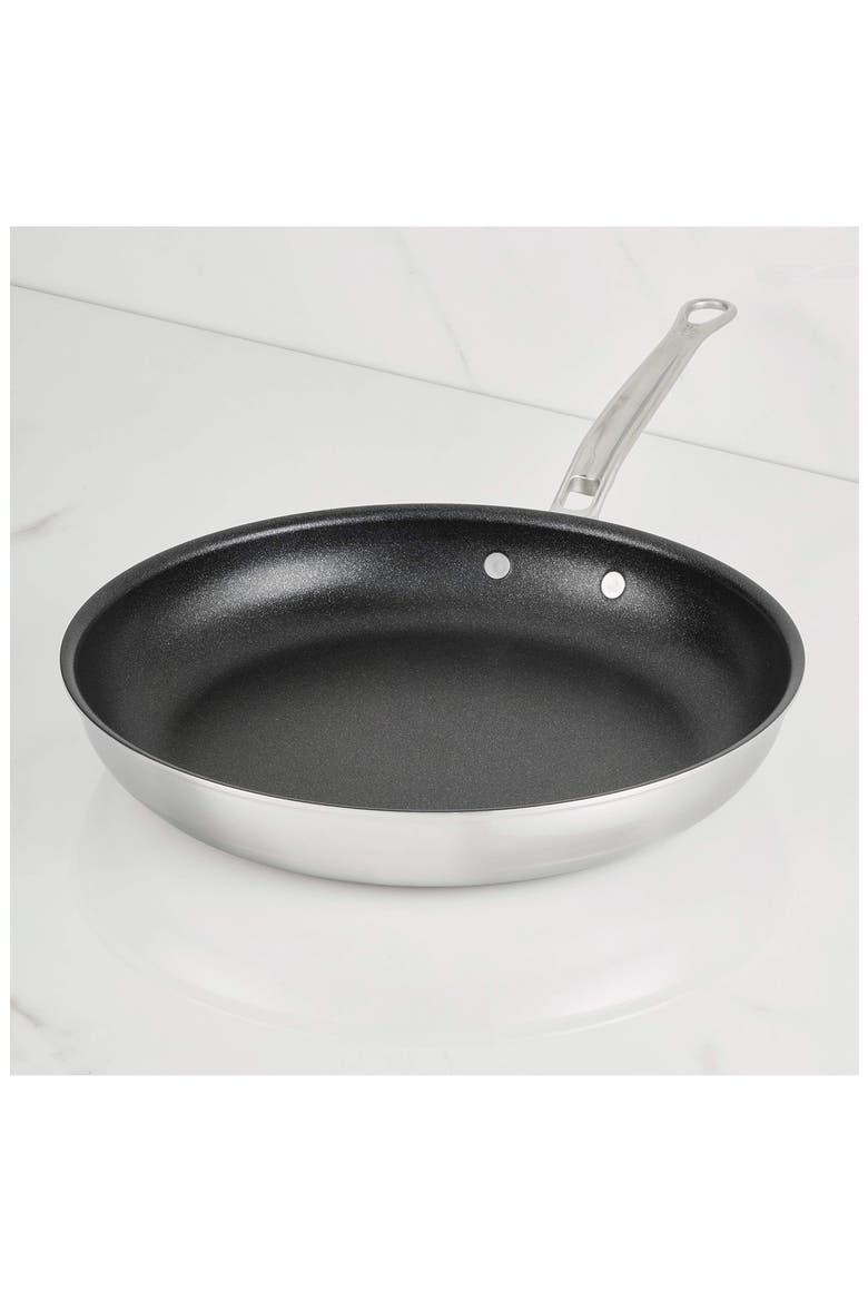 ProBond® Luxe Professional Clad Stainless Steel 12.5-Inch Nonstick Skillet, Alternate, color, NO COLOR