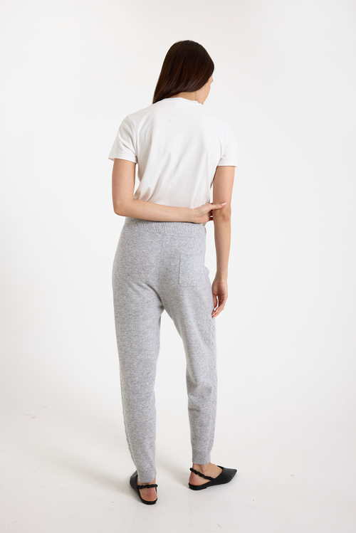 Brodie Pure Cashmere Luxe Cable Relaxed Fit Joggers