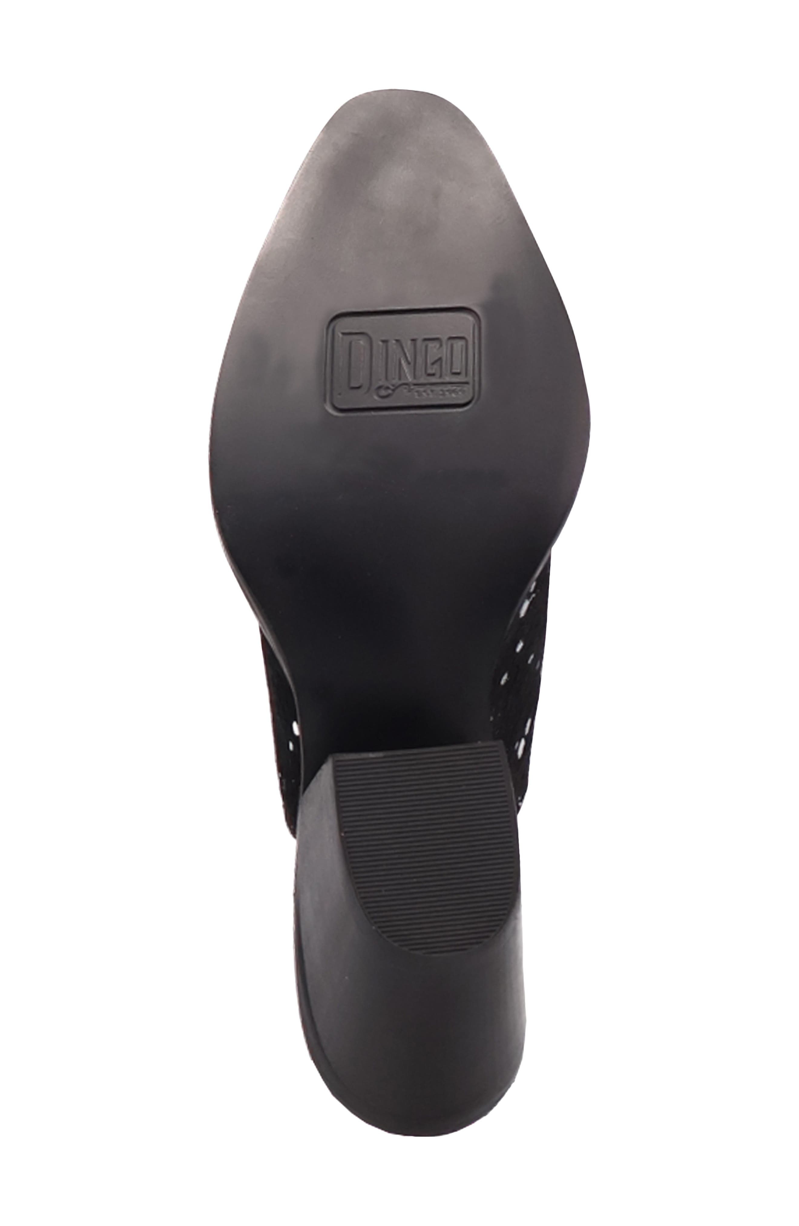 Dingo Cash Cow Genuine Calf Hair Mule, Alternate, color, Black