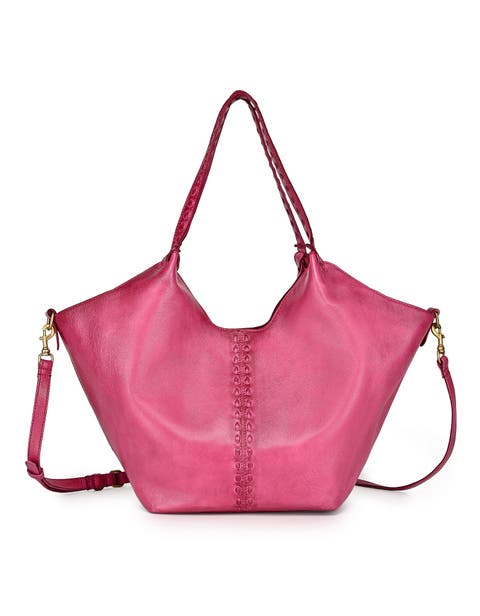 Wisteria Small Handwoven Leather Tote