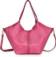 OLD TREND Wisteria Small Handwoven Leather Tote