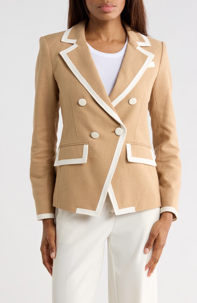 Veronica Beard Edison Dickey Jacket, Main, color, Khaki