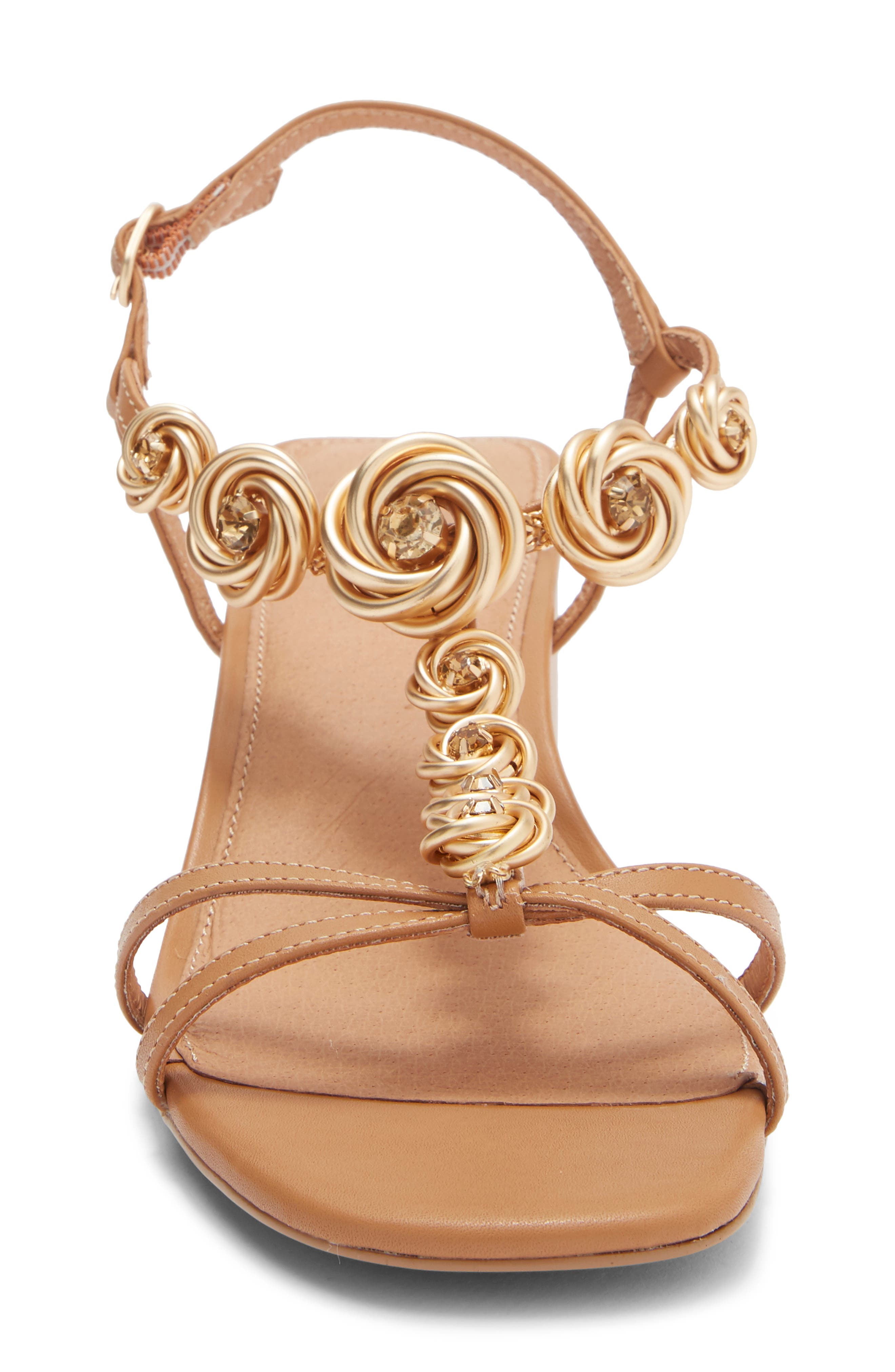 Cecelia New York Abbot T-Strap Sandal, Alternate, color, Tan