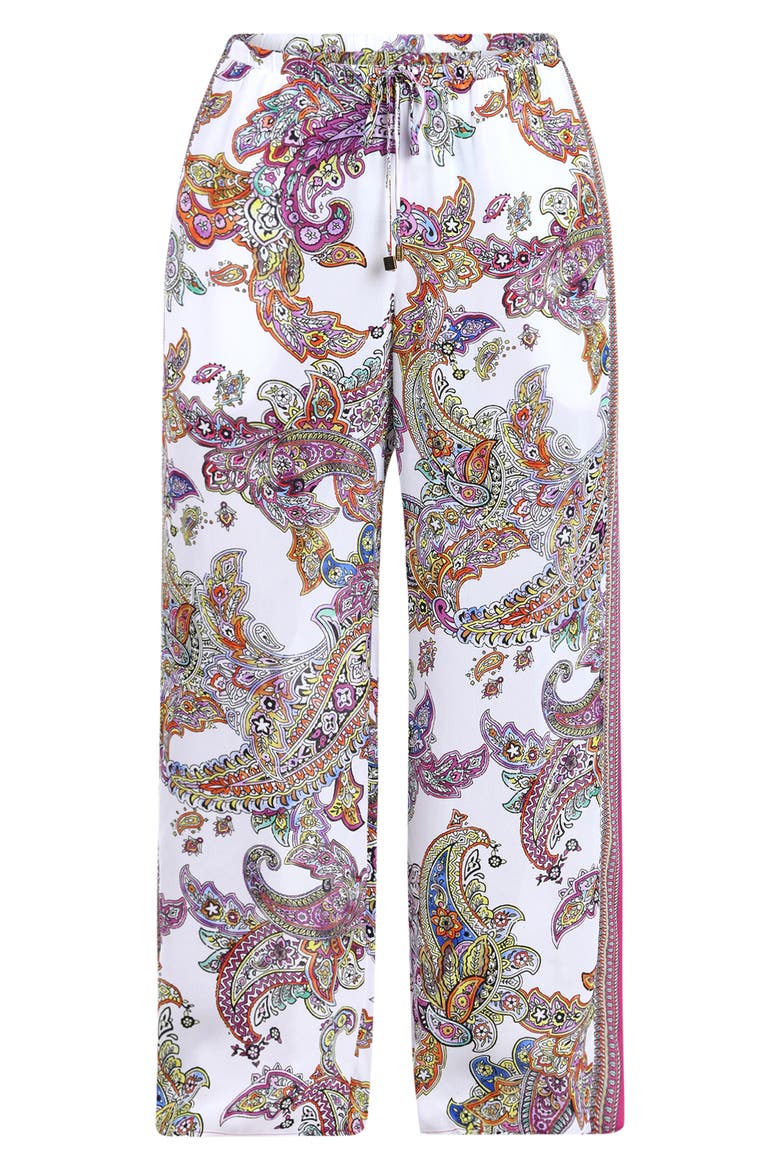 Geraldine Wide Leg Cover-Up Pants, Alternate, color, WHITE MULTI