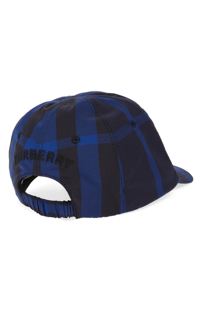 Burberry Check Twill Baseball Cap, Alternate, color, Blue Ip Check