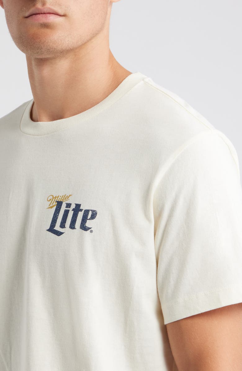 The Forecast Agency Miller Lite<sup>®</sup> Golf Swing Graphic T-Shirt, Alternate, color, Cream