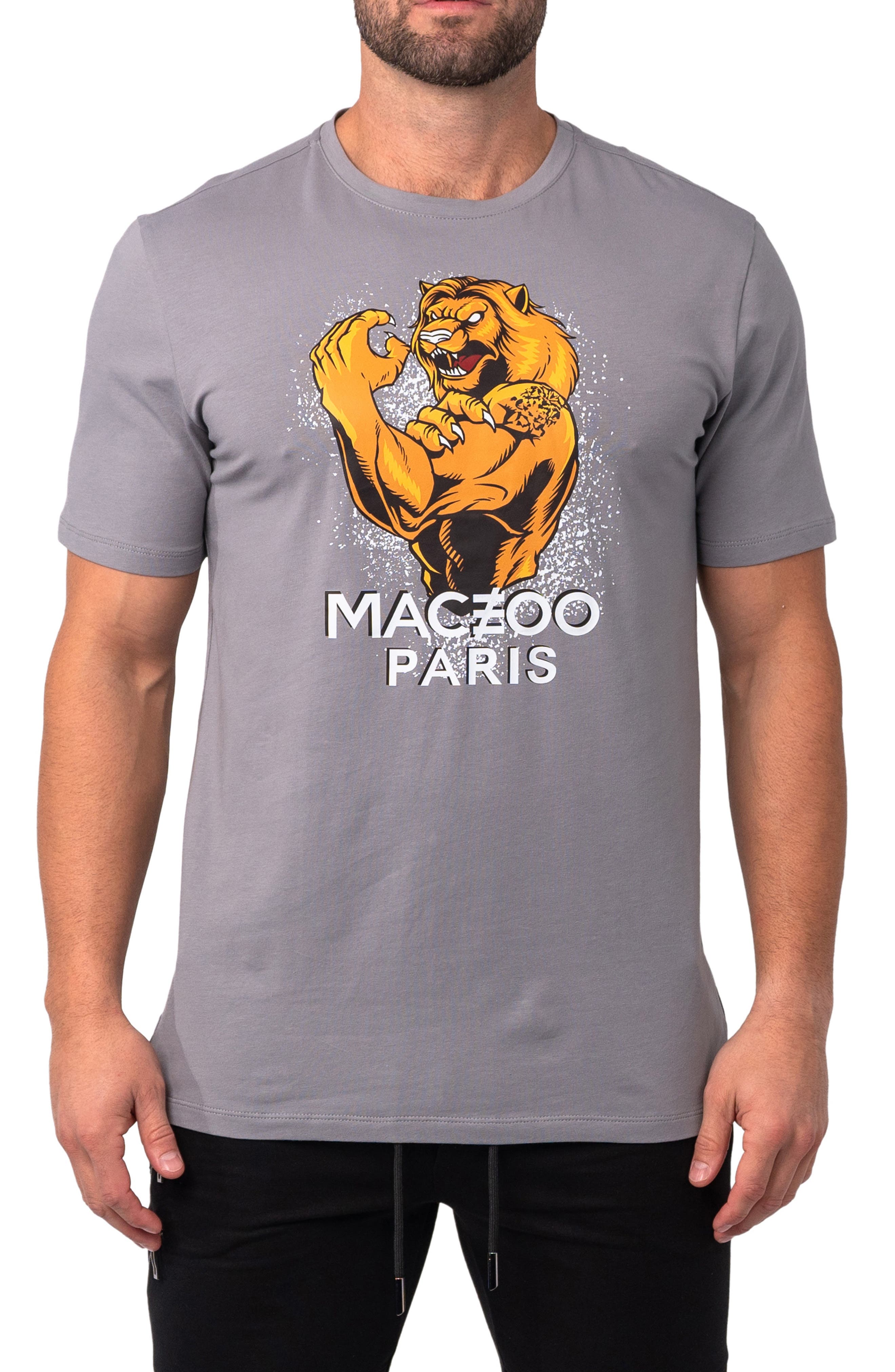 Maceoo Power Lion Logo Graphic Tee