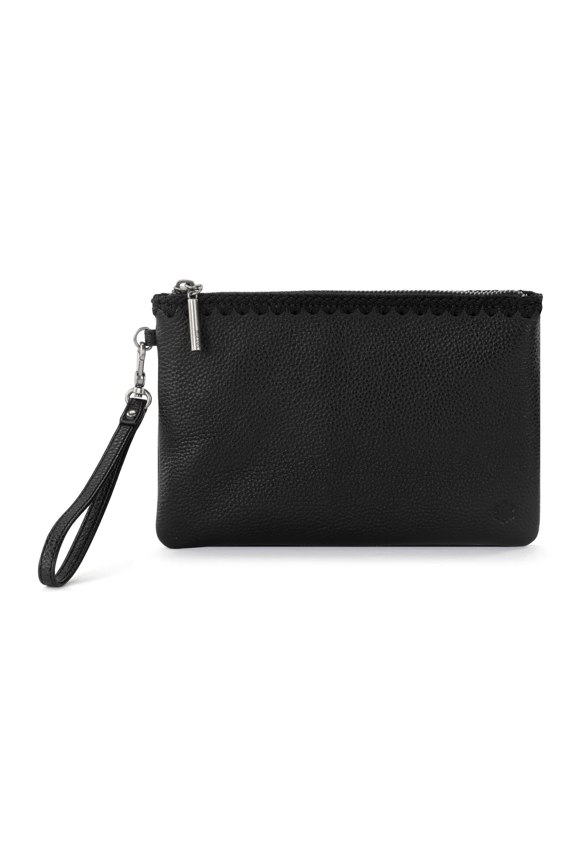 The Sak Vita Wristlet, Main, color, Black Leather