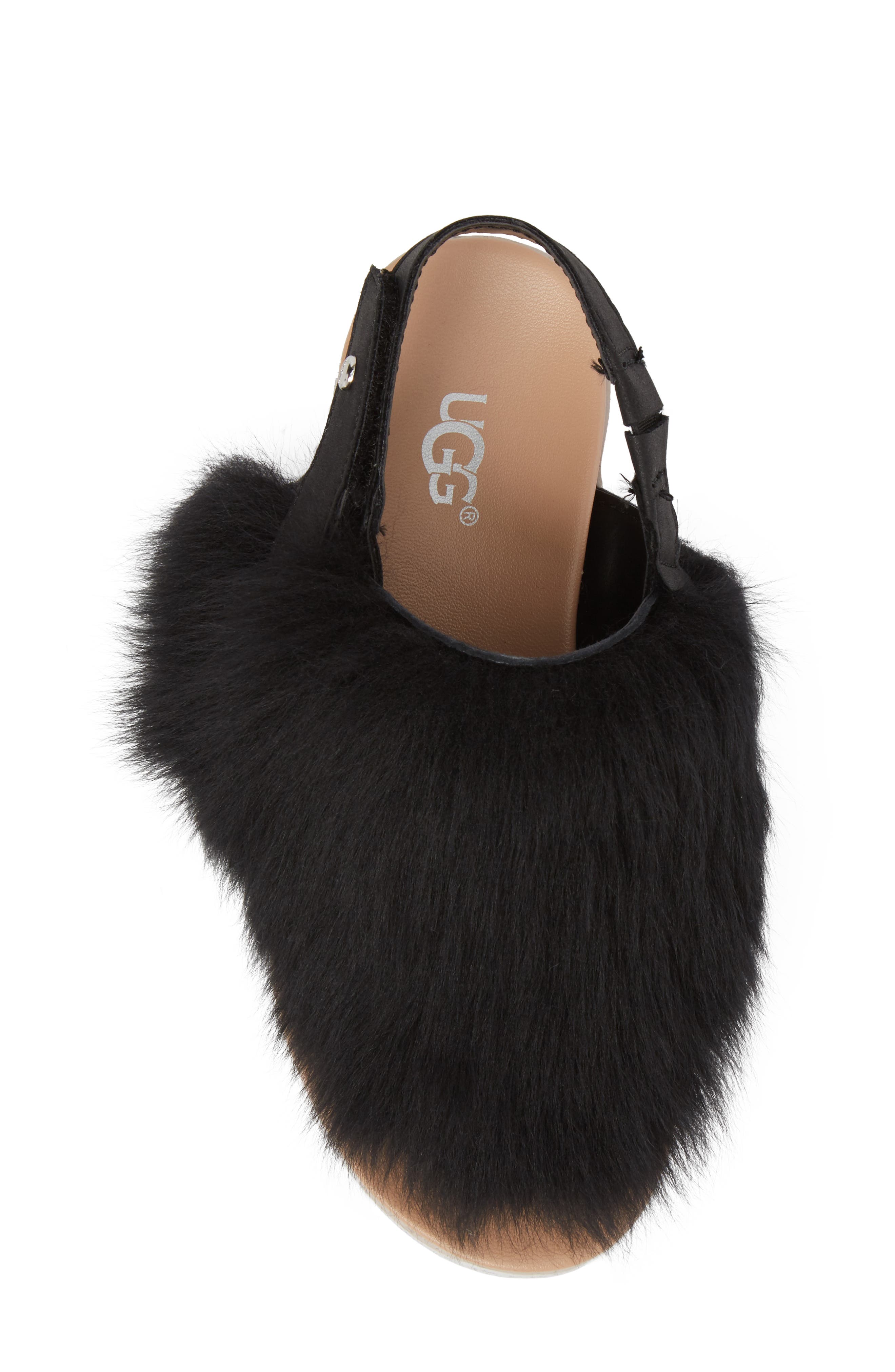 UGG<sup>®</sup> Holly Genuine Shearling Sandal, Alternate, color, 