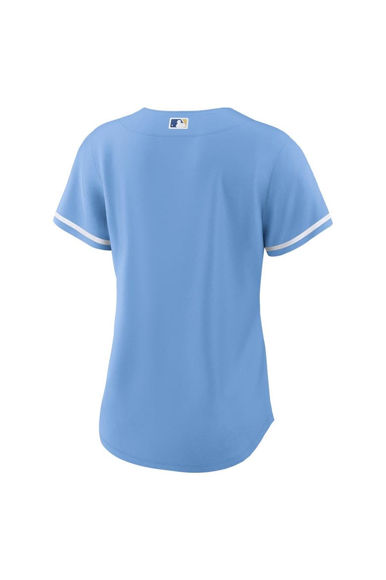 Women's Nike Light Blue Kansas City Royals Alternate Replica Team Logo Jersey, Alternate, color, Light Blue