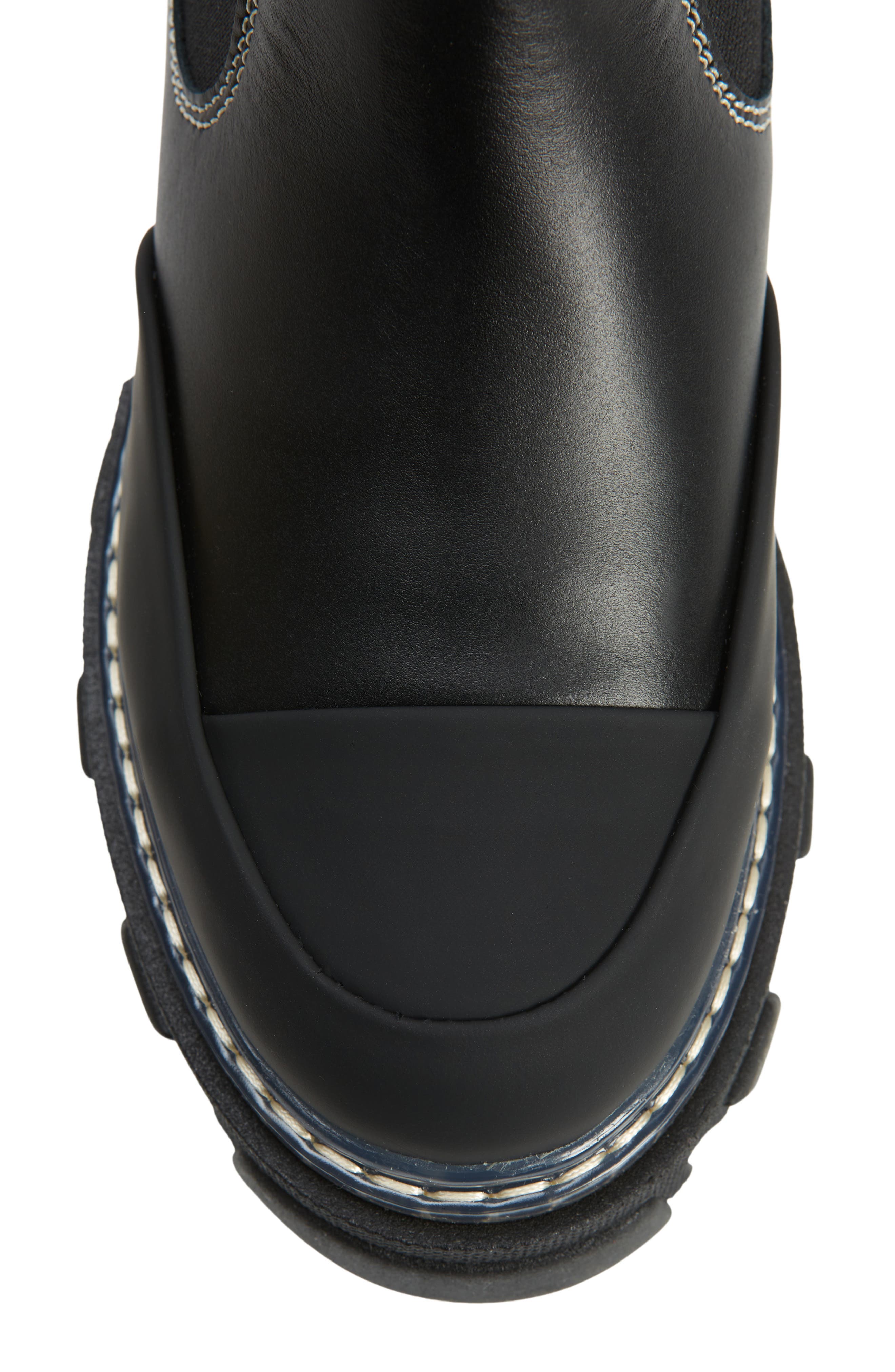 Ganni Cleated Mid Chelsea Boot, Alternate, color, 