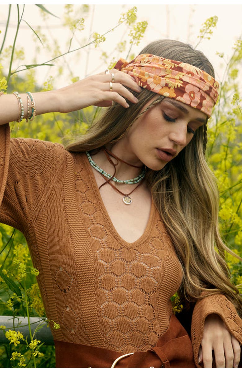 ELLIOT YOUNG 32" LONG BEADED RONDELLE NECKLACE, Alternate, color, Aqua