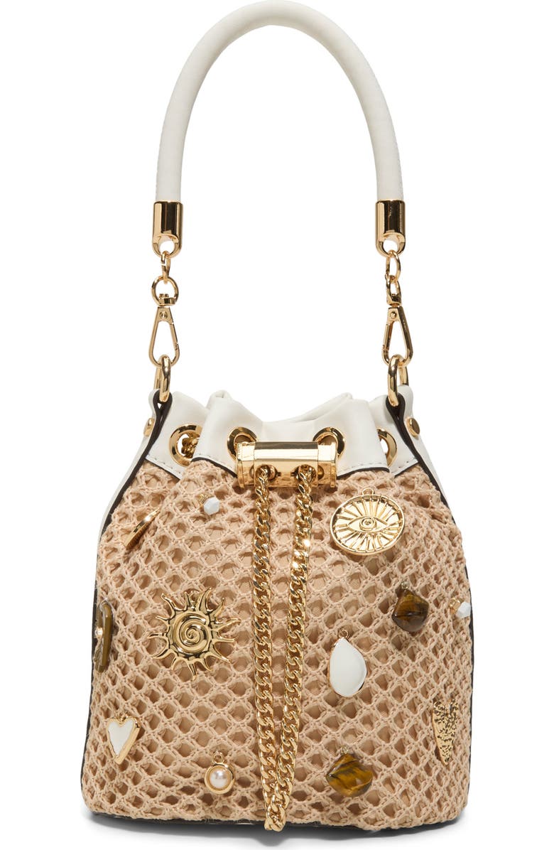ALDO Shellinax Bucket Bag, Main, color, Natural