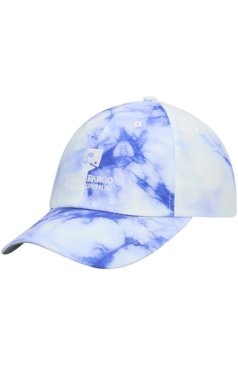 IMPERIAL Men's Imperial Blue Wells Fargo Championship Tie-Dye Hullabaloo Adjustable Hat, Main, color, 