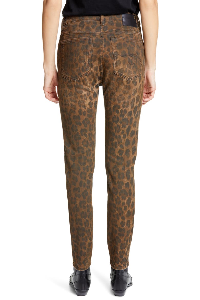 Leopard Print Distressed High Waist Skinny Jeans, Alternate, color, LEOPARD