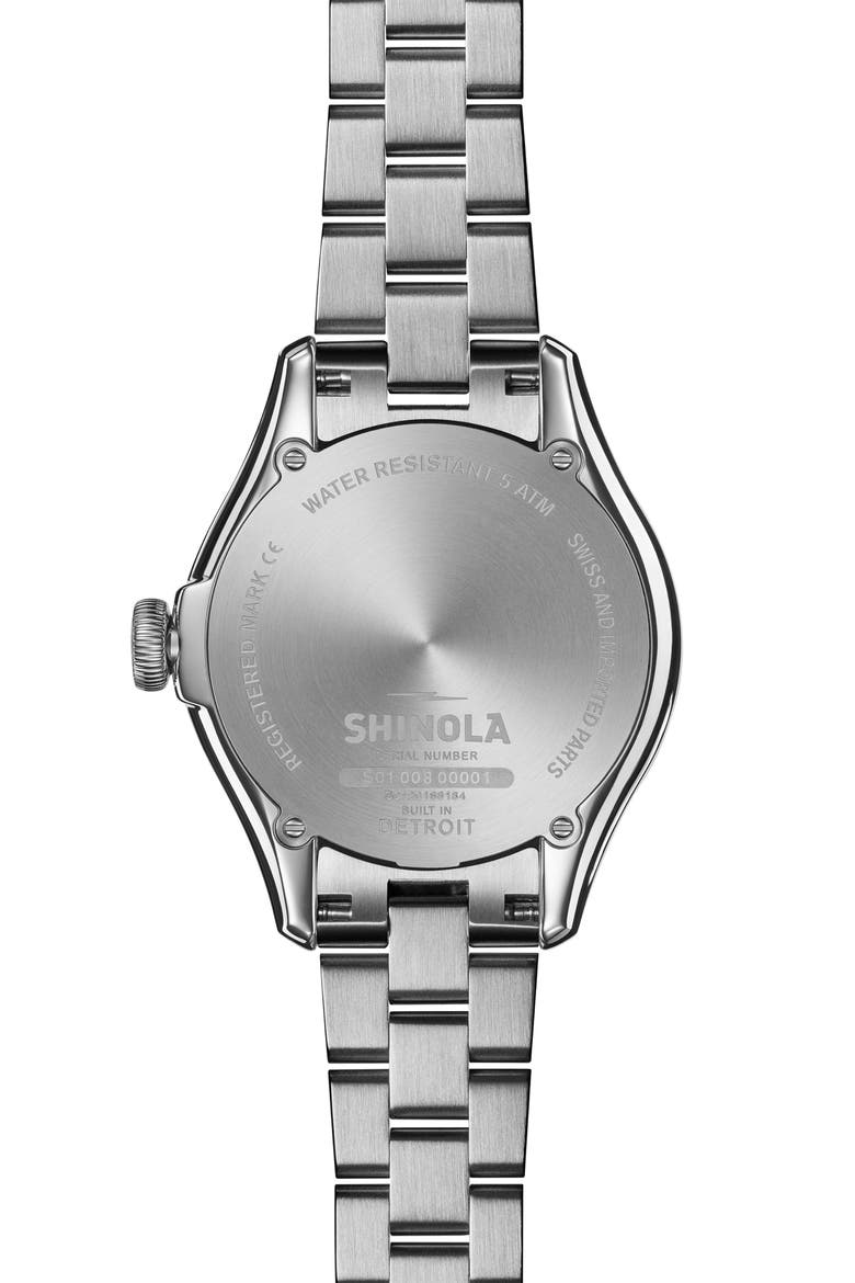 Vinton Bracelet Watch, 32mm, Alternate, color, SILVER/ WHITE MOP/ SILVER