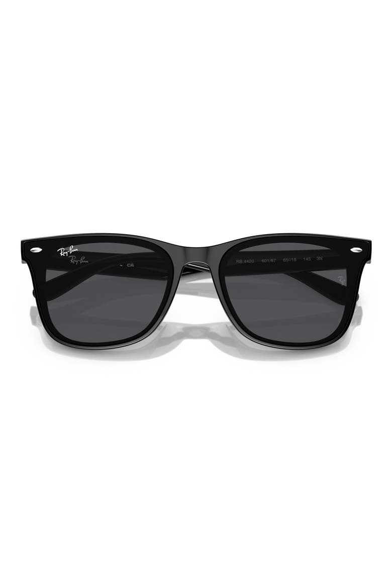 65mm Oversize Square Sunglasses, Alternate, color, DARK GREY