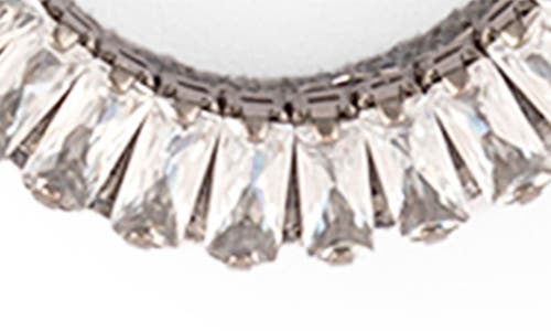 Deepa Gurnani Eaton Crystal Embellished Drop Earrings In Silver