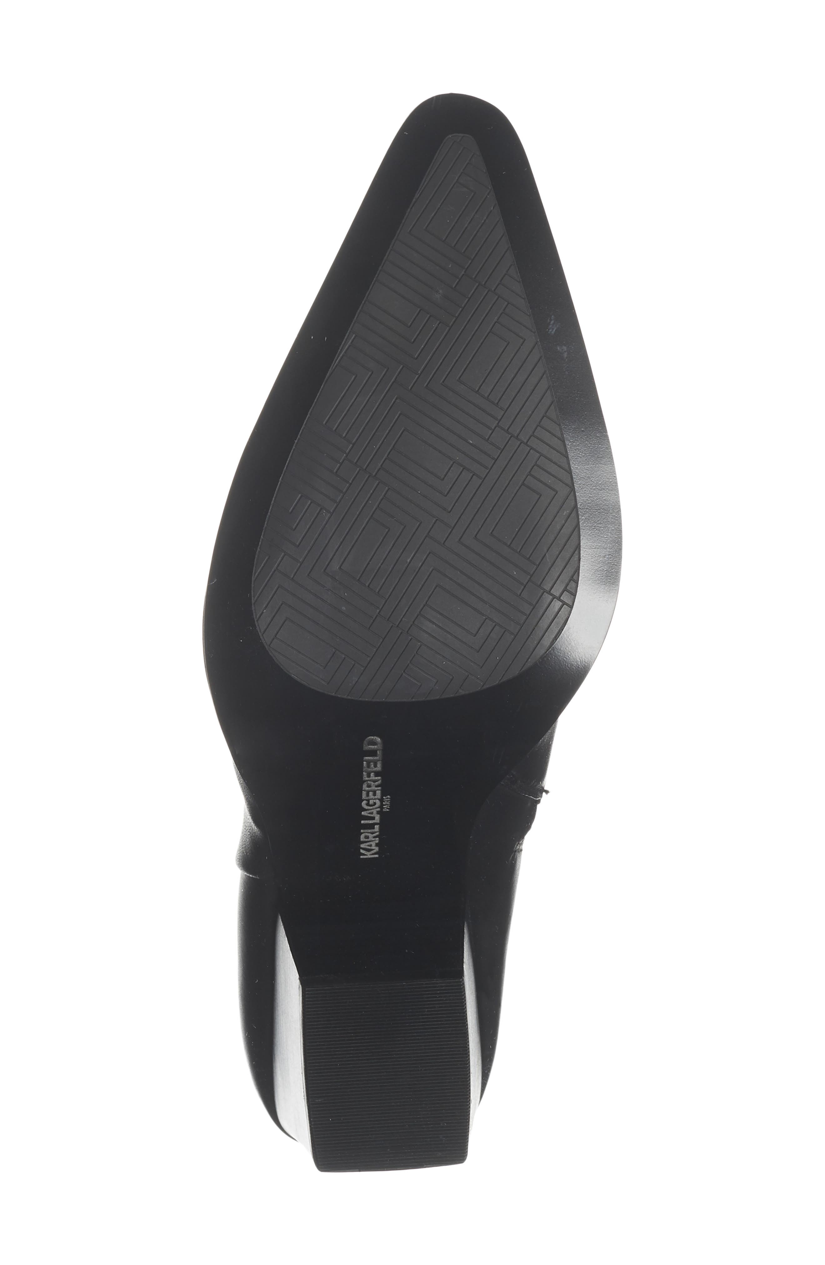 KARL LAGERFELD PARIS Kortini Pointed Toe Bootie, Alternate, color, 