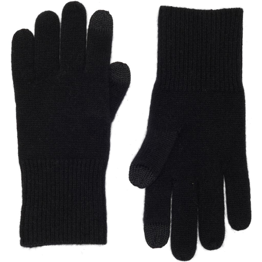 Nordstrom Rack Cashmere Tech Compatible Gloves In Black