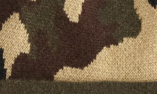 Mackage Kiko-camo Merino Wool Blend Beanie In Green