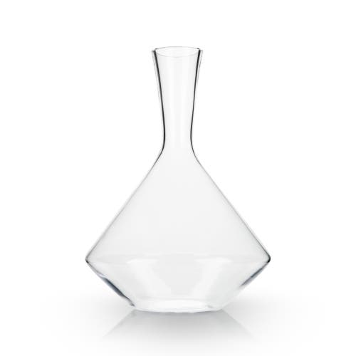 Viski Raye Crystal Angled Wine Decanter In Clear