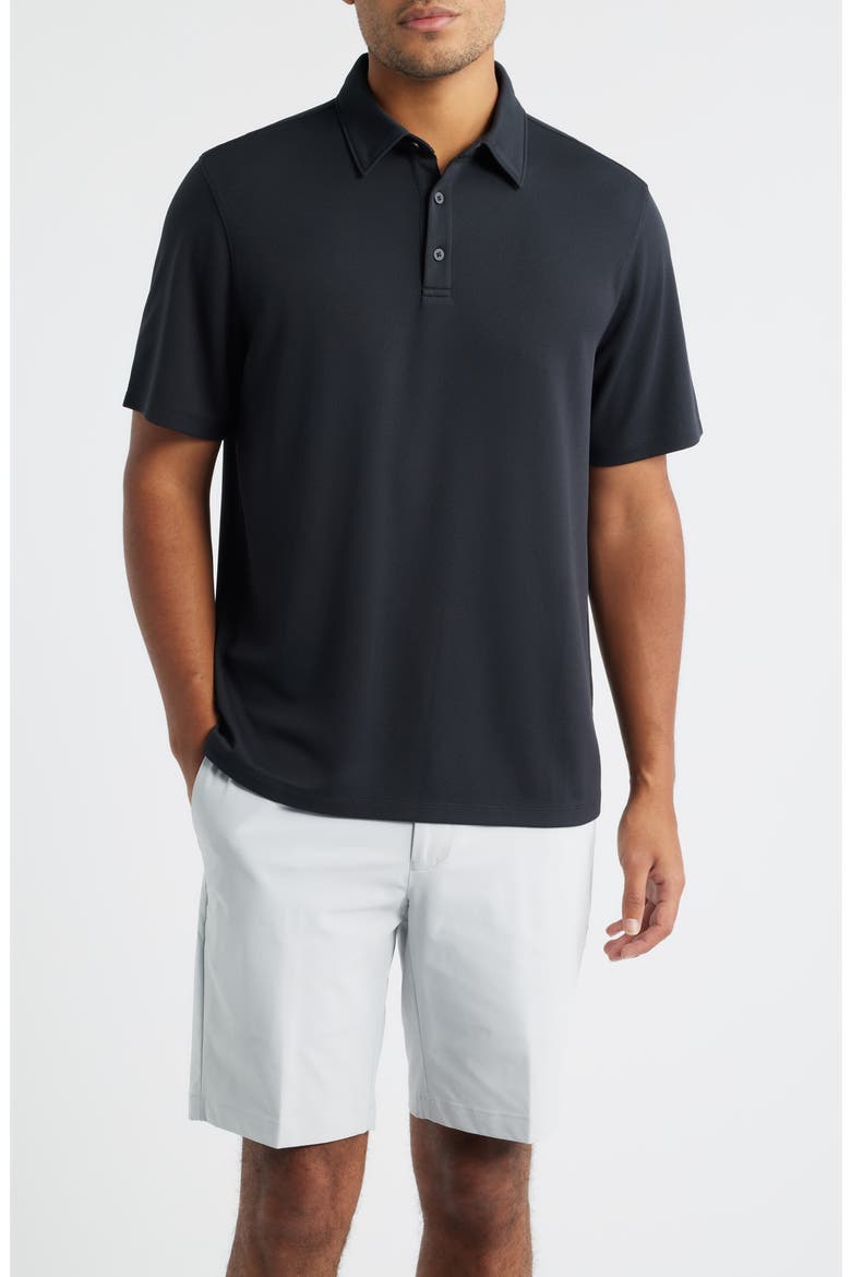 Swing Golf Polo, Main, color, BLACK CAVIAR