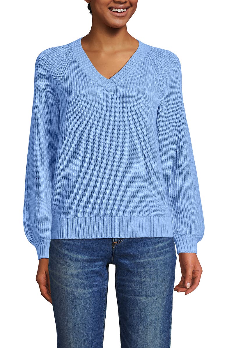 Lands' End Drifter Balloon Sleeve Sweater, Main, color,
