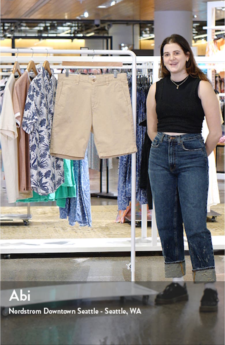 Crown Stretch Organic Cotton Chino Shorts, sales video thumbnail