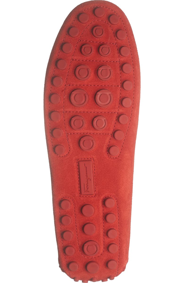 FERRAGAMO Suede Loafer, Alternate, color, Red
