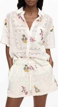 Desigual Embroidered Woven Shirt