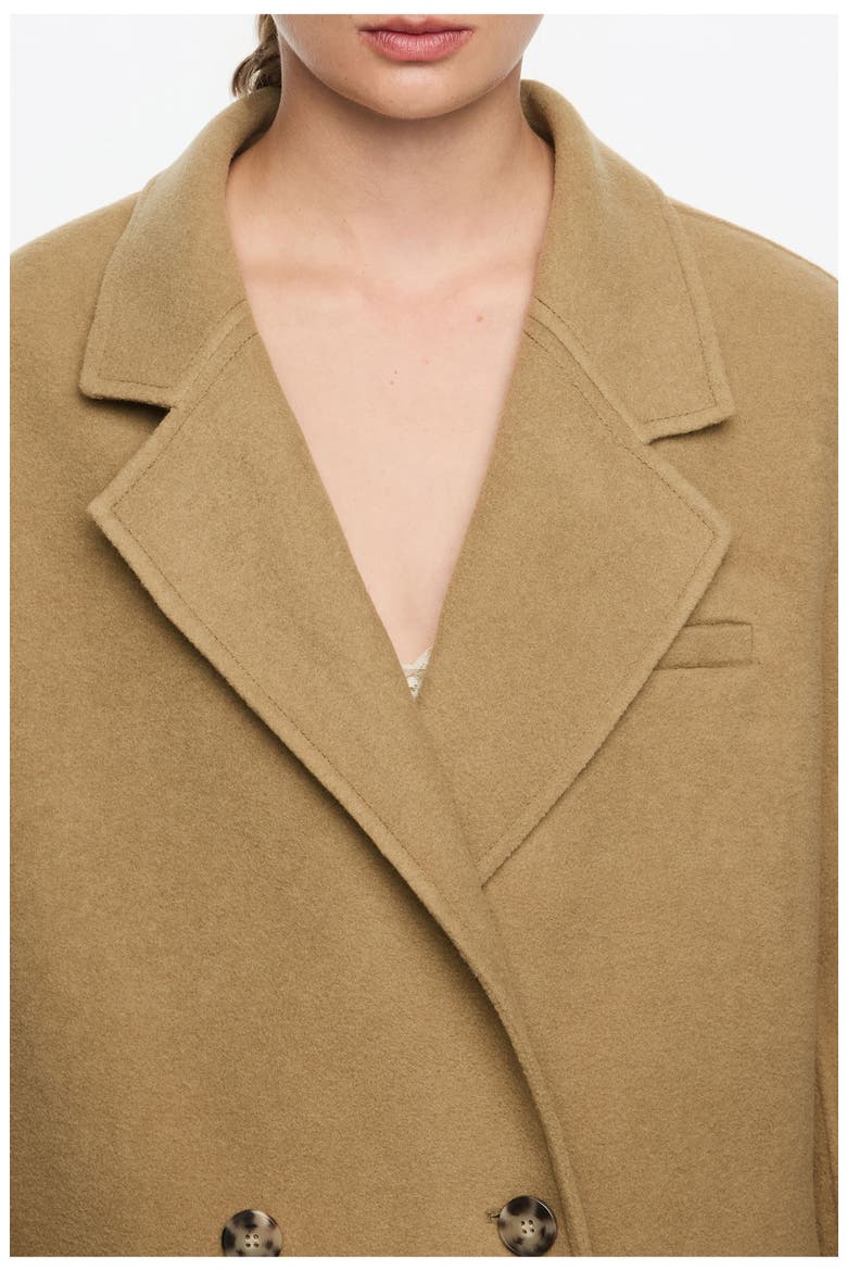 Double-Face Double-Breasted Jacket, Alternate, color, LIGHT KHAKI