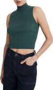 Madewell Mock Neck Wide Rib Sweater