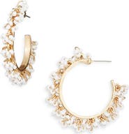 Cara Crystal Hoop Earrings