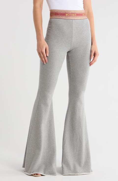 Elastic Waist Bell Bottom Flare Pants