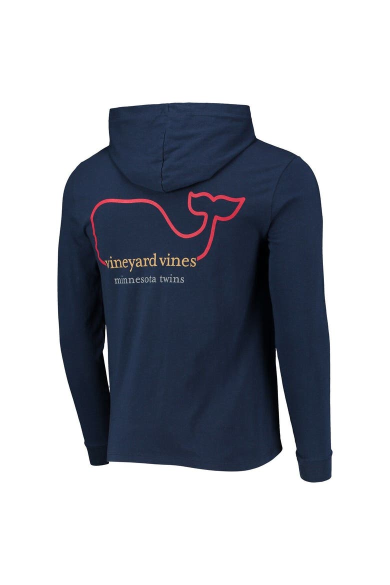 Men's Vineyard Vines Navy Minnesota Twins Long Sleeve Hoodie T-Shirt, Alternate, color, Navy