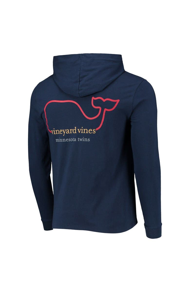vineyard vines Men's Vineyard Vines Navy Minnesota Twins Long Sleeve Hoodie T-Shirt, Alternate, color, Navy
