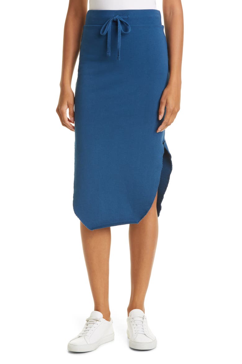 Unforgettable French Terry Skirt, Main, color, DEEP SEA