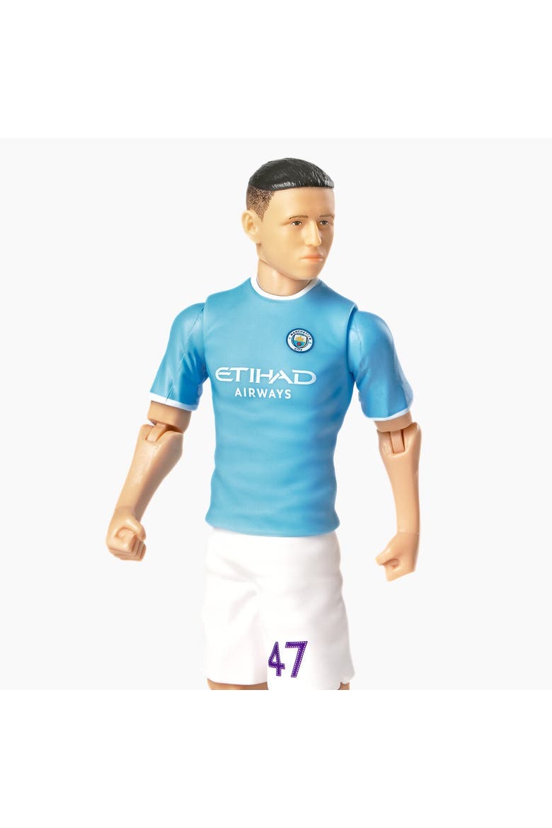 SOCKERS Manchester City F.C. Phil Foden 8" Collectible Soccer Action Figure, Alternate, color, Blue